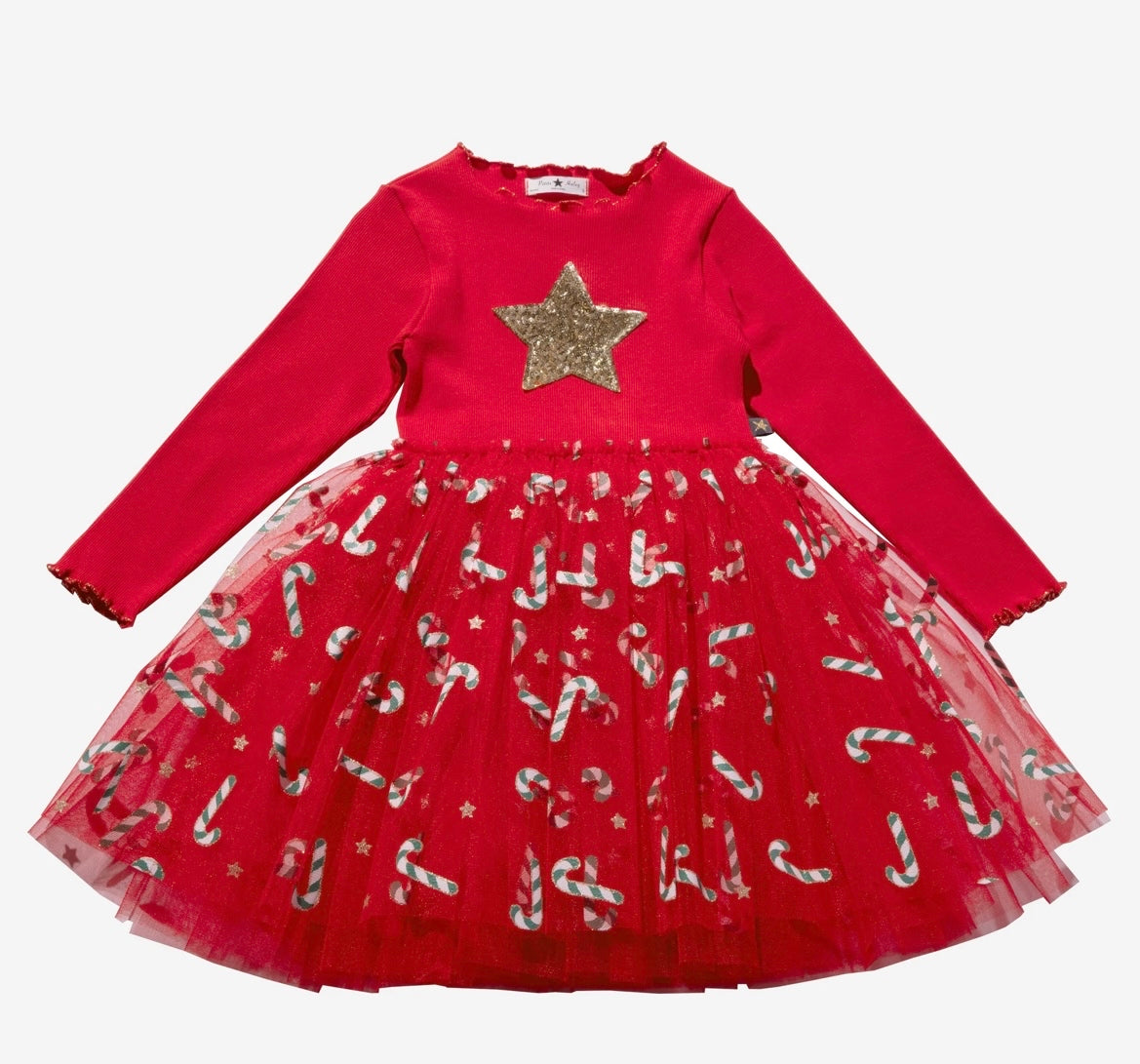 Toddler Red Candy Cane TuTu Dress