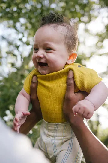 Baby Short Zinnia linen Strips Riffle Amsterdam