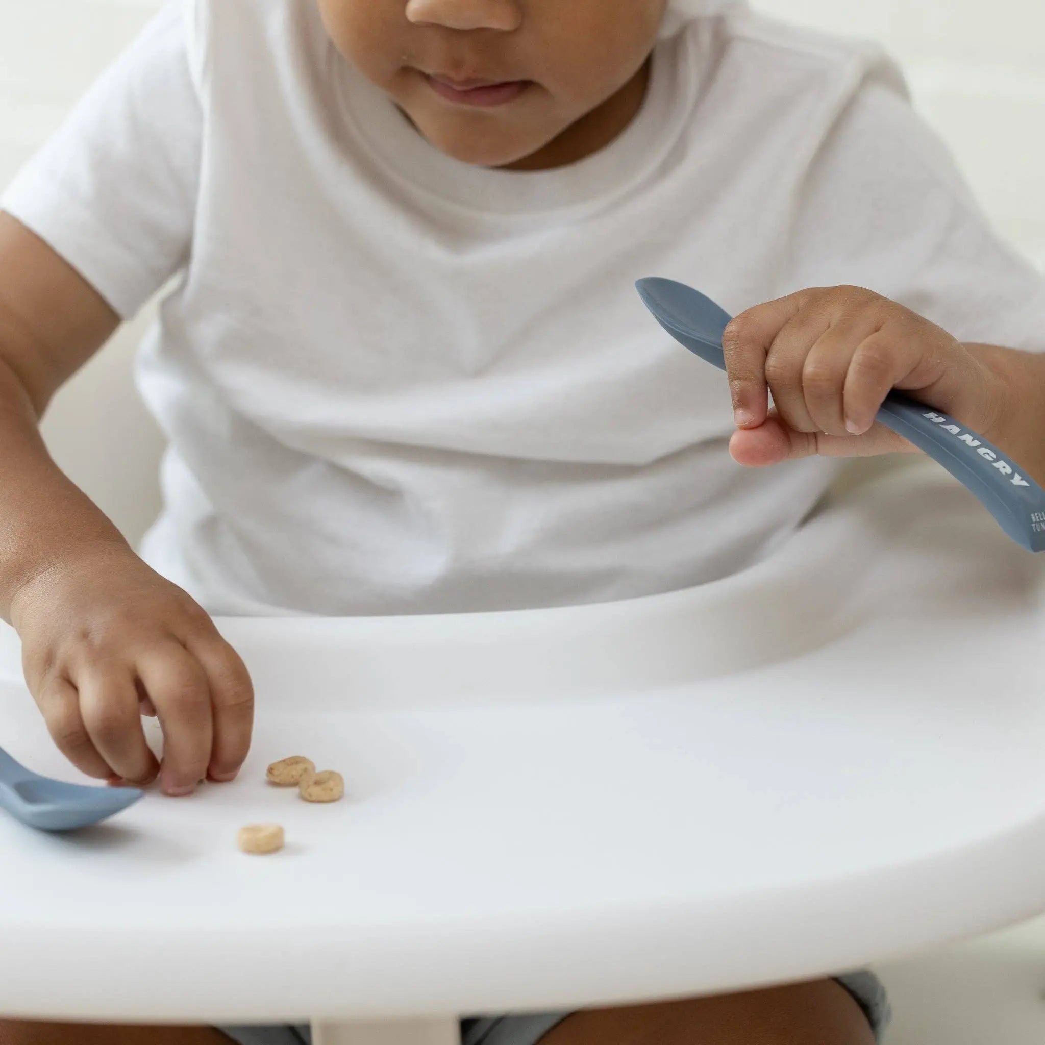Hangry Mister Mess Wonder Spoon Set: Blue Bella Tunno