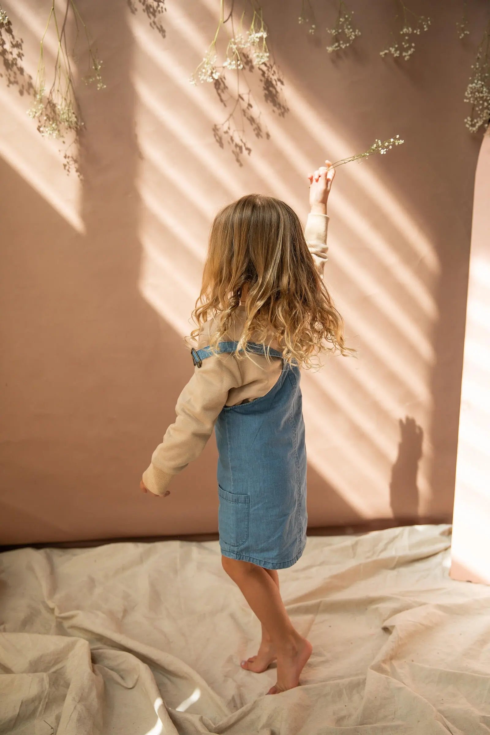 Kid Sue-Ellen Pinny-Denim Bella & Lace