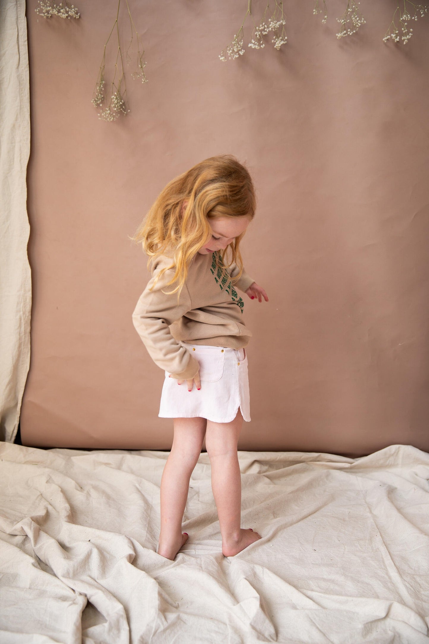 Toddler Enid Skirt-Pink Pond