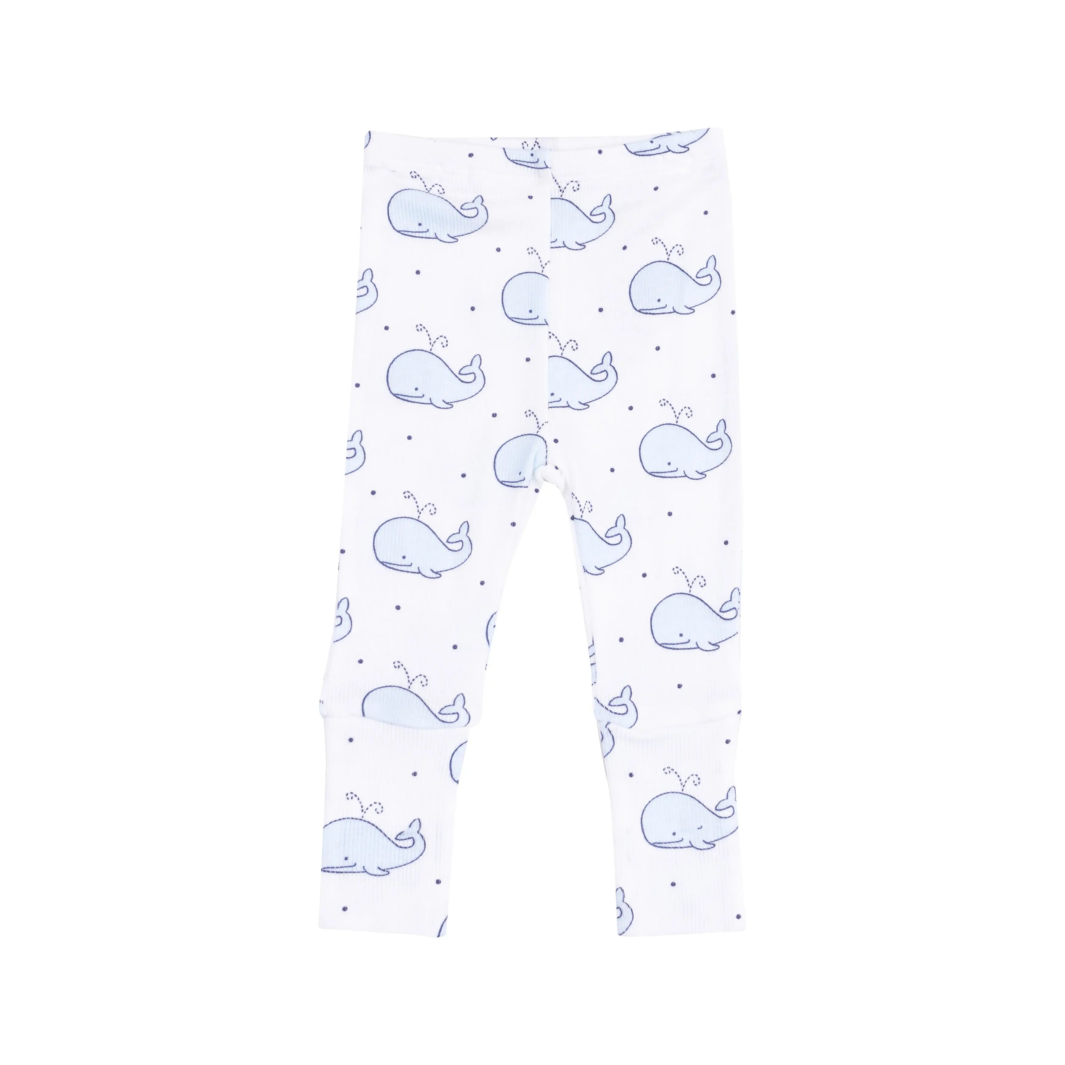 Baby Bubbly Whale Blue Ribbed Set Angel Dear