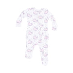 Baby Bubbly Whale Pink Footie Angel Dear