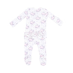 Baby Bubbly Whale Pink Footie Angel Dear