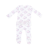 Baby Bubbly Whale Pink Footie Angel Dear