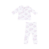 Baby Bubbly Whale Pink Ribbed Set Angel Dear