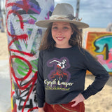 Kid Cyndi Lauper Organic Not Quite Crop Long Sleeve Rowdy Sprout