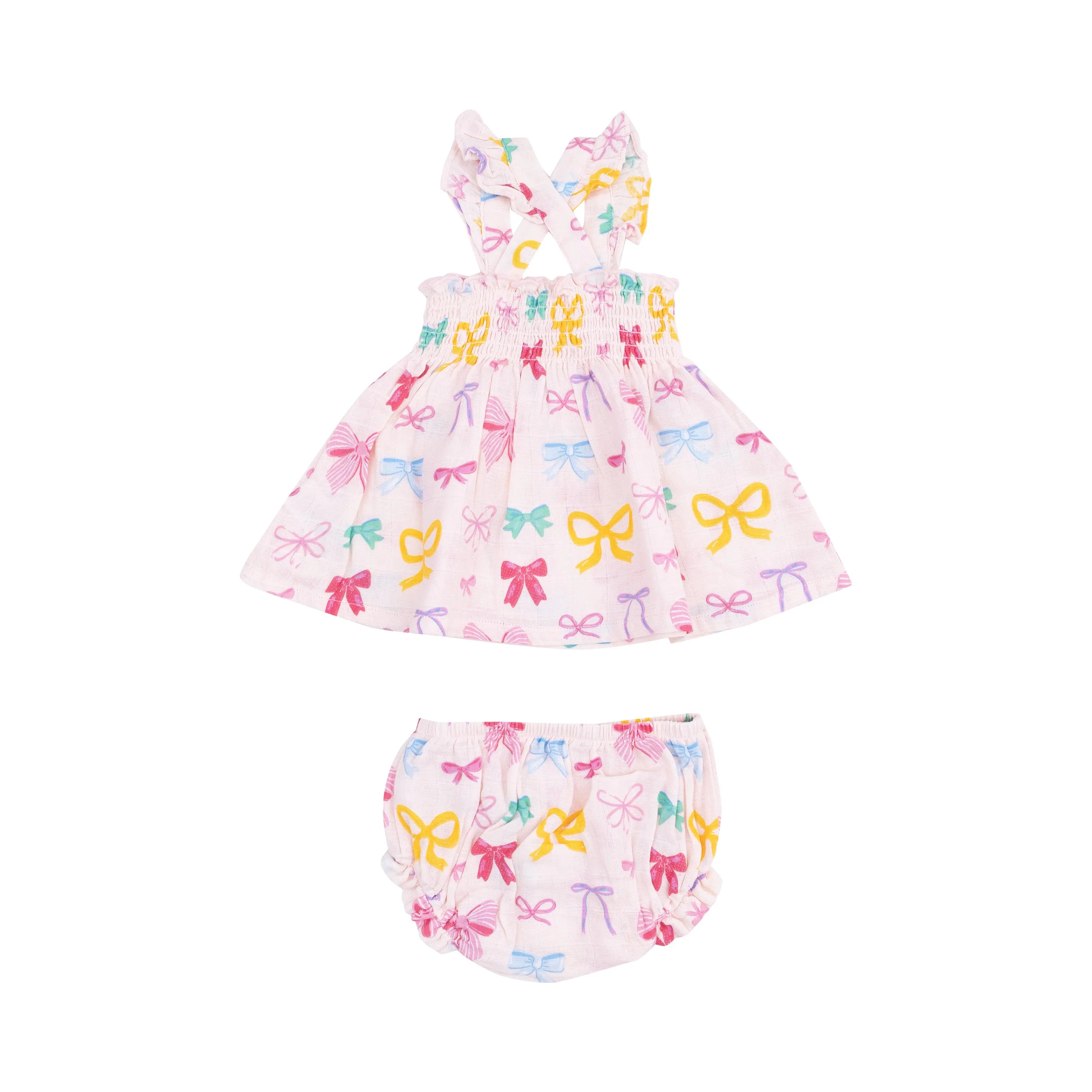Baby Colorful Bows Ruffle Set Angel Dear