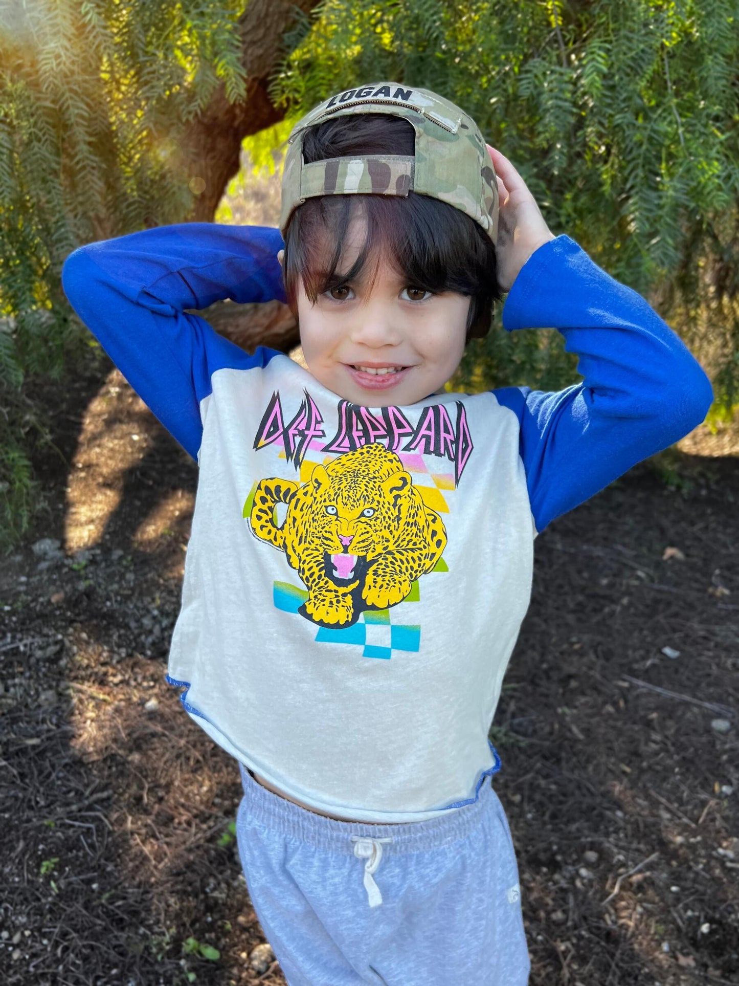 Kid Def Leppard Recycled Raglan