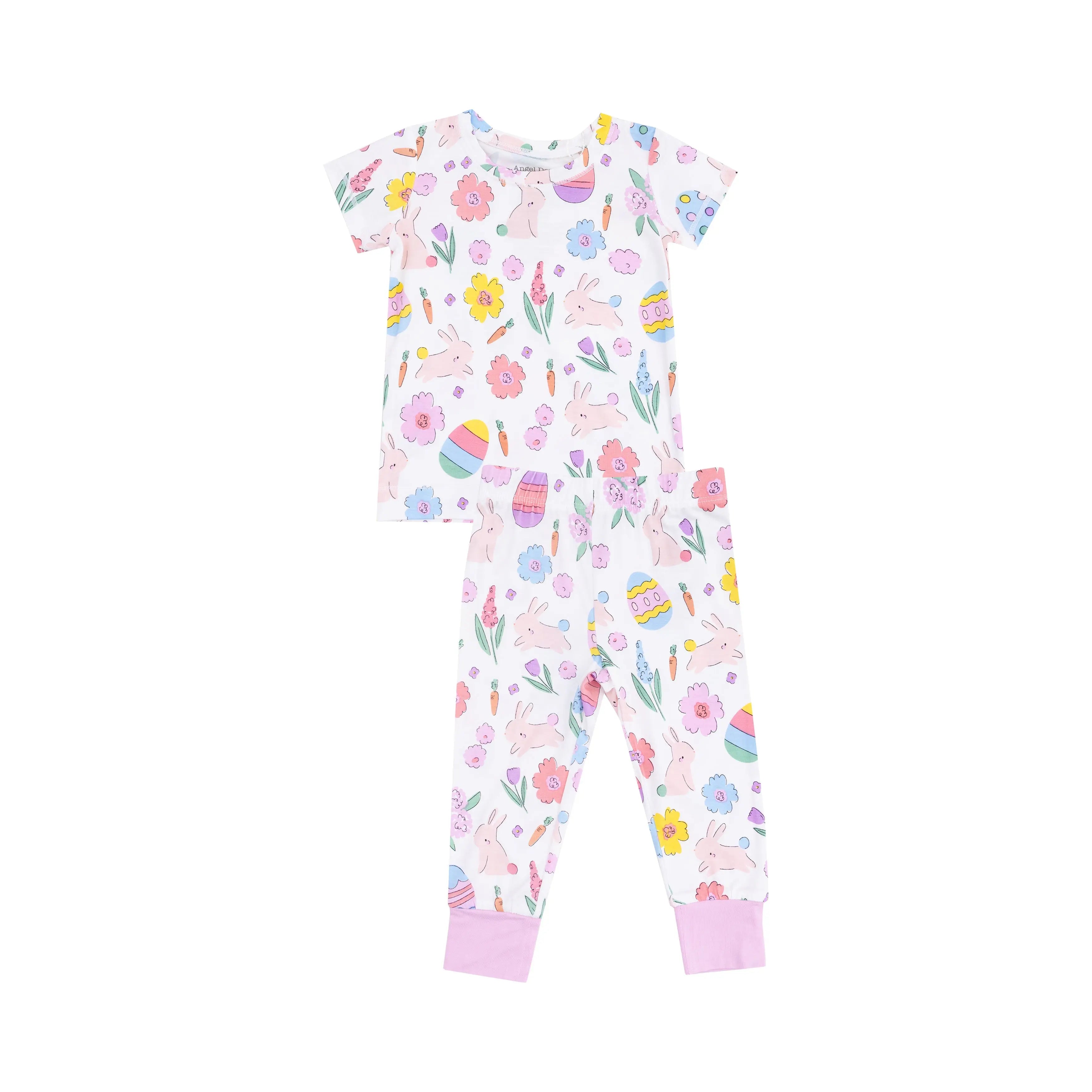 Baby Easter Bunnies Loungewear Set in Pink Angel Dear