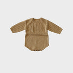 Baby Mustard Knit Sweater Romper Babysprouts