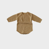 Baby Mustard Knit Sweater Romper Babysprouts
