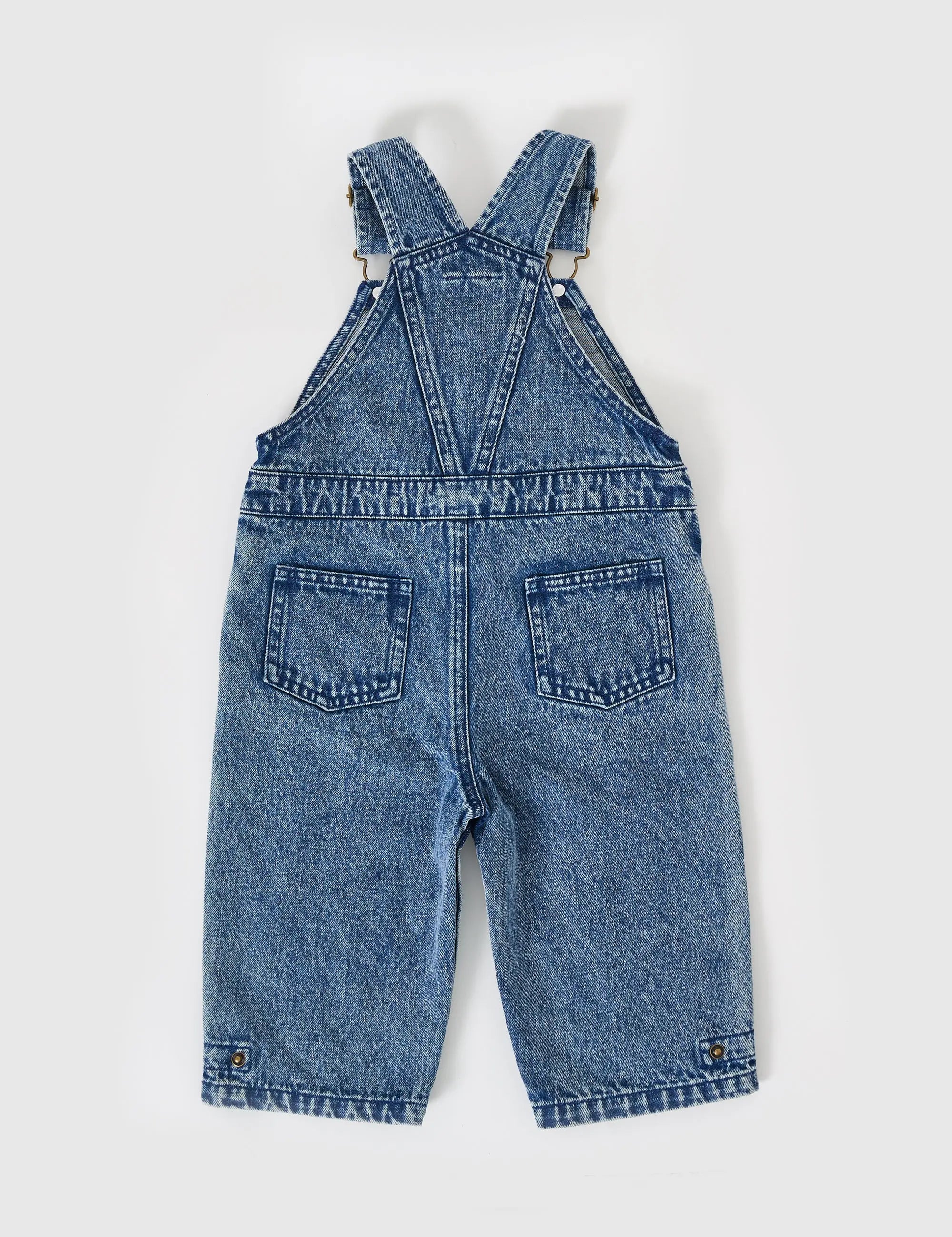 Kid Blake Vintage Washed Denim Overalls Goldie & Ace