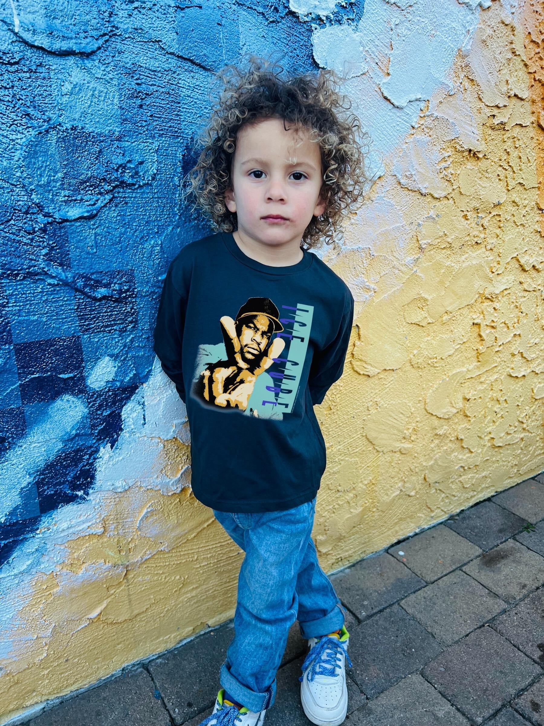 Kid Ice Cube Organic Long Sleeve Tee Rowdy Sprout
