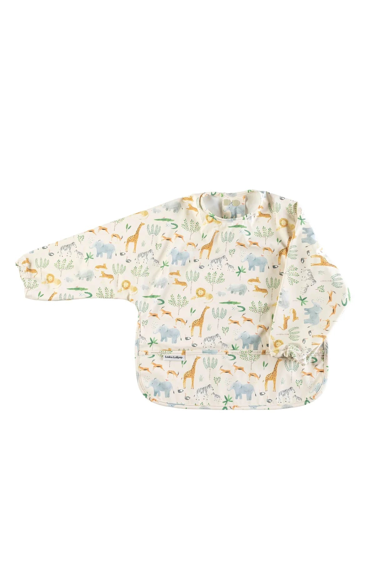 Long Sleeve Waterproof Bib - Safari Jungle Lou Lou Lollipop