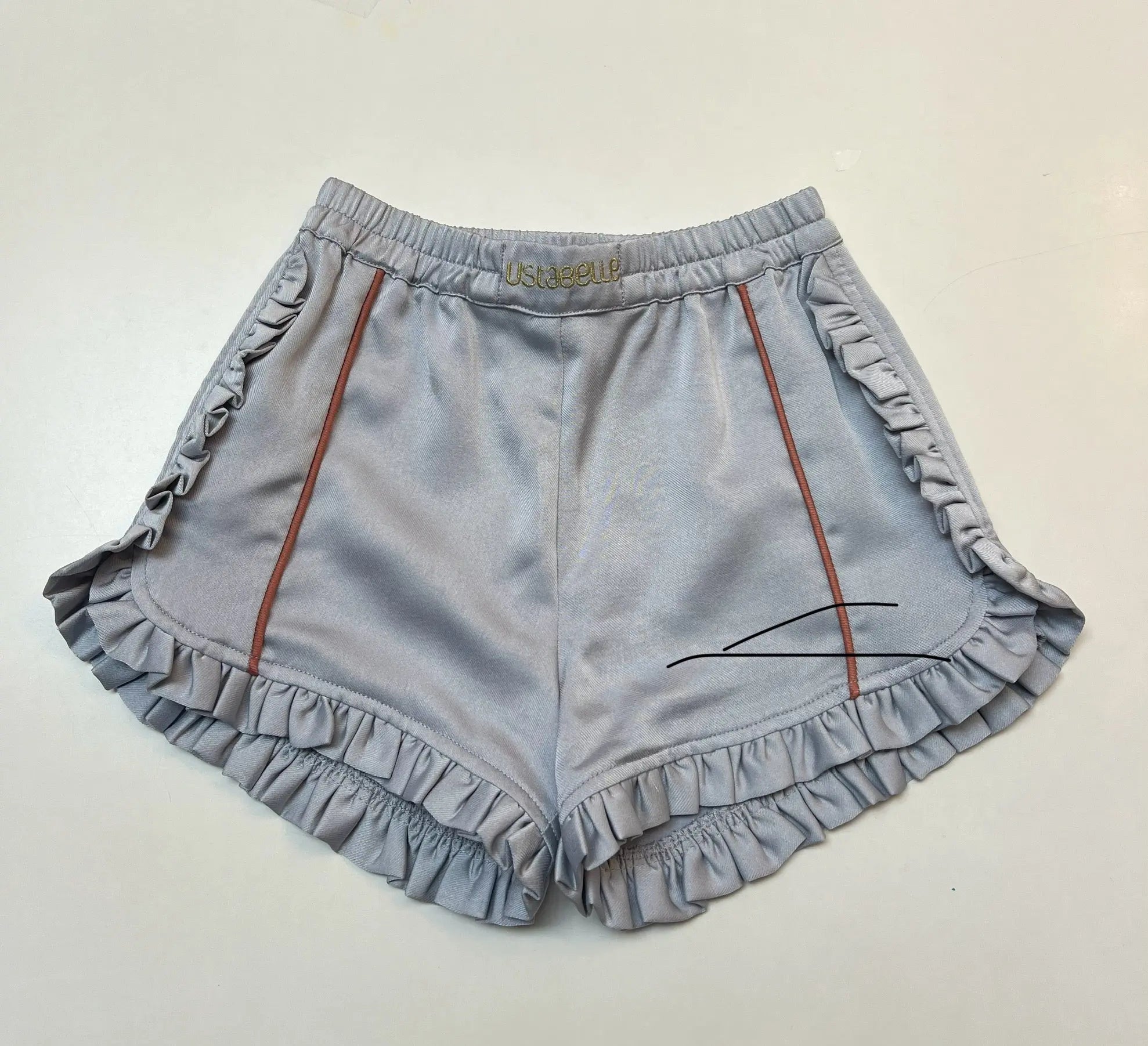 Kid Ustabelle Fru Fru Short Light Blue GIGGLES LA GIGGLES LA kid-ustabelle-fru-fru-short-light-blue-giggles-la-giggles-la