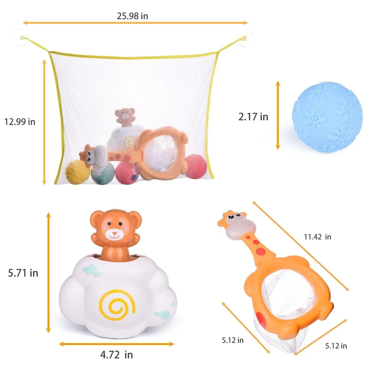 Bath Paradise Bathtub Toy Set Fun Little Toys