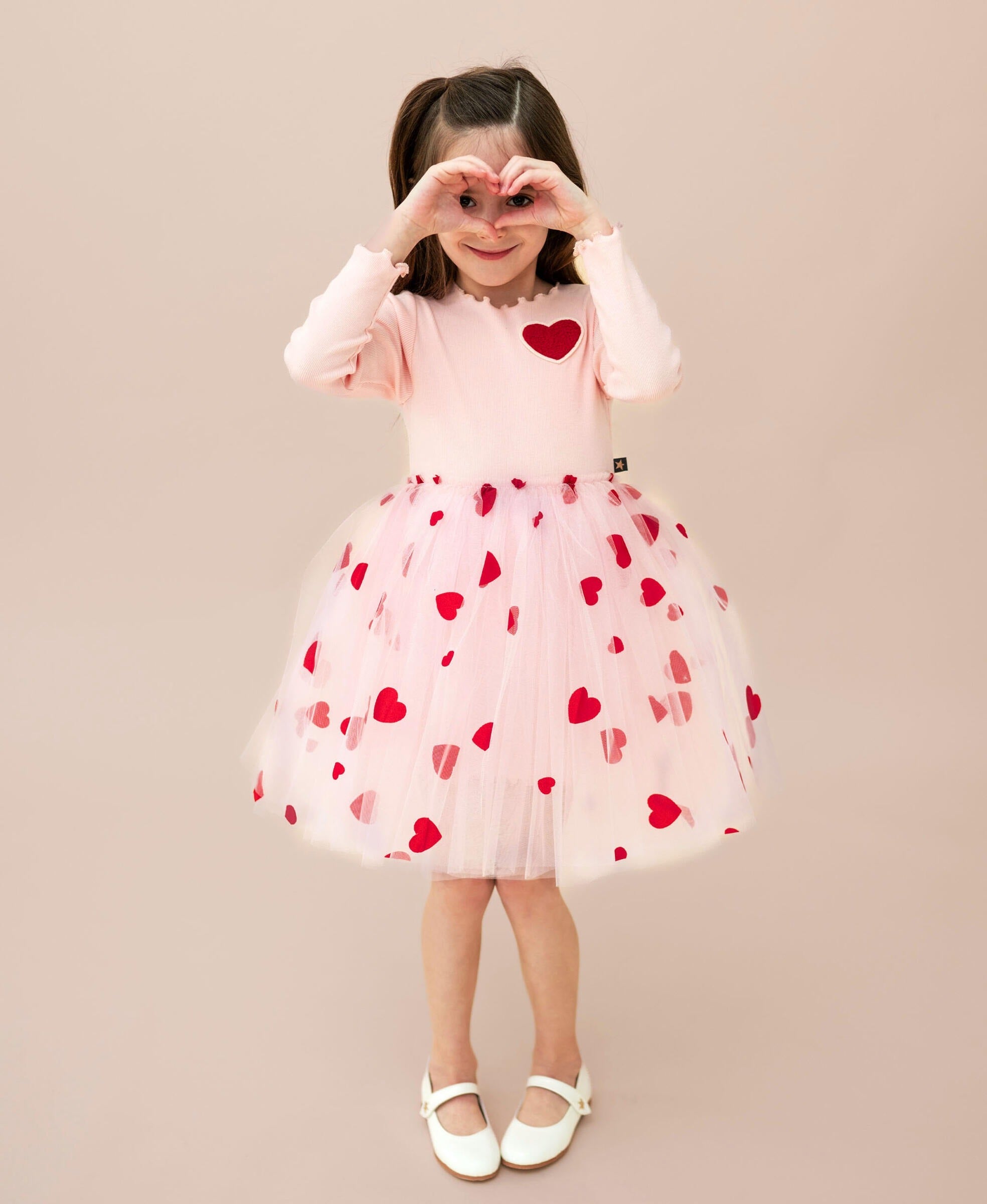 Kid Toddler Heart Tutu Dress Petite Hailey