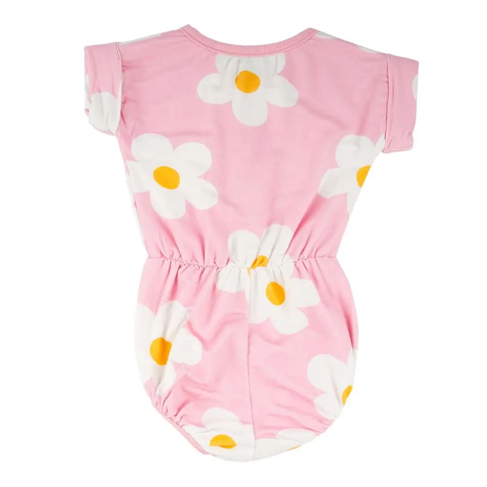 Baby Pink Daisy Romper Miki Miette
