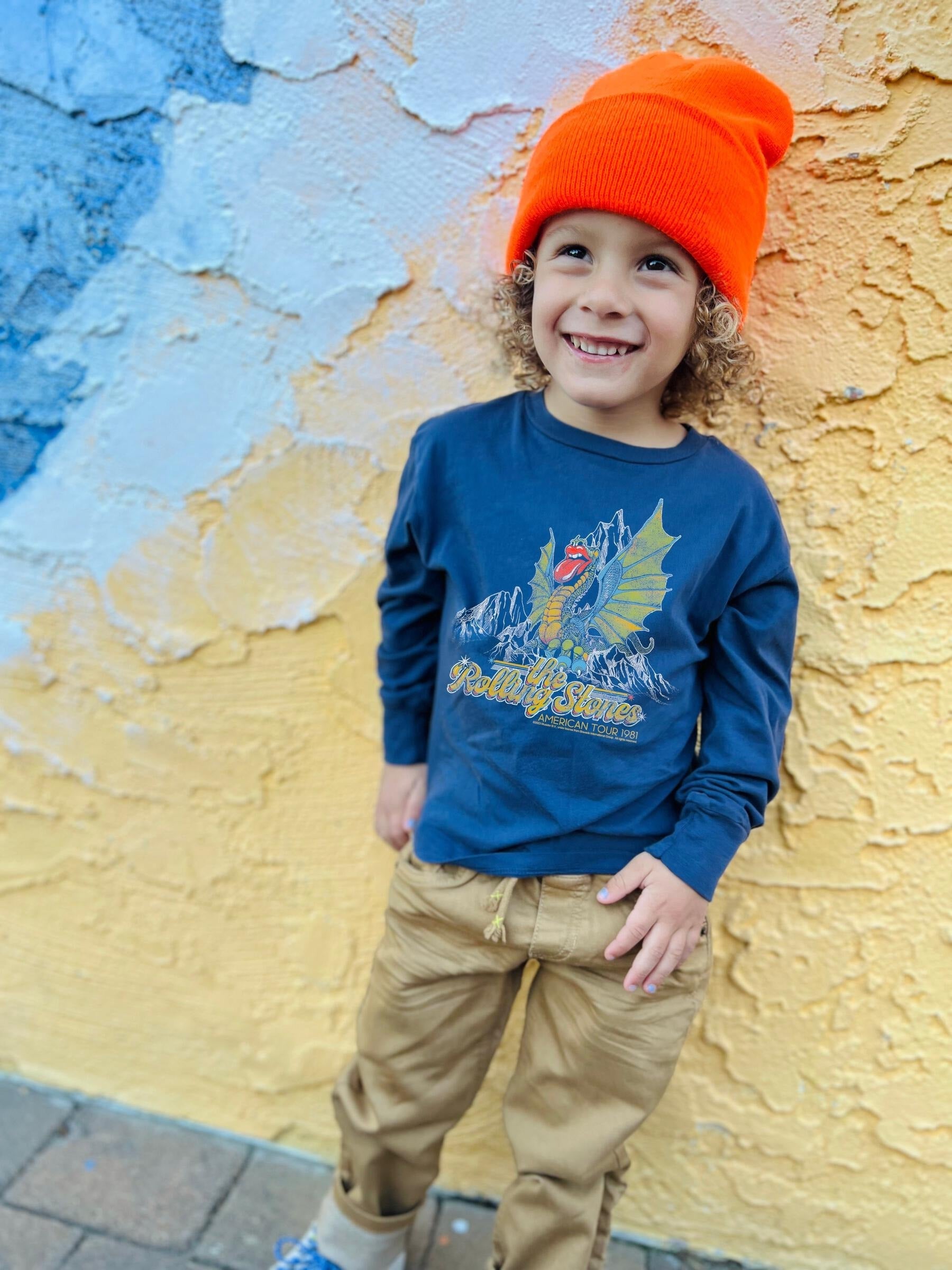 Kid Rolling Stone Long Sleeve Tee Rowdy Sprout