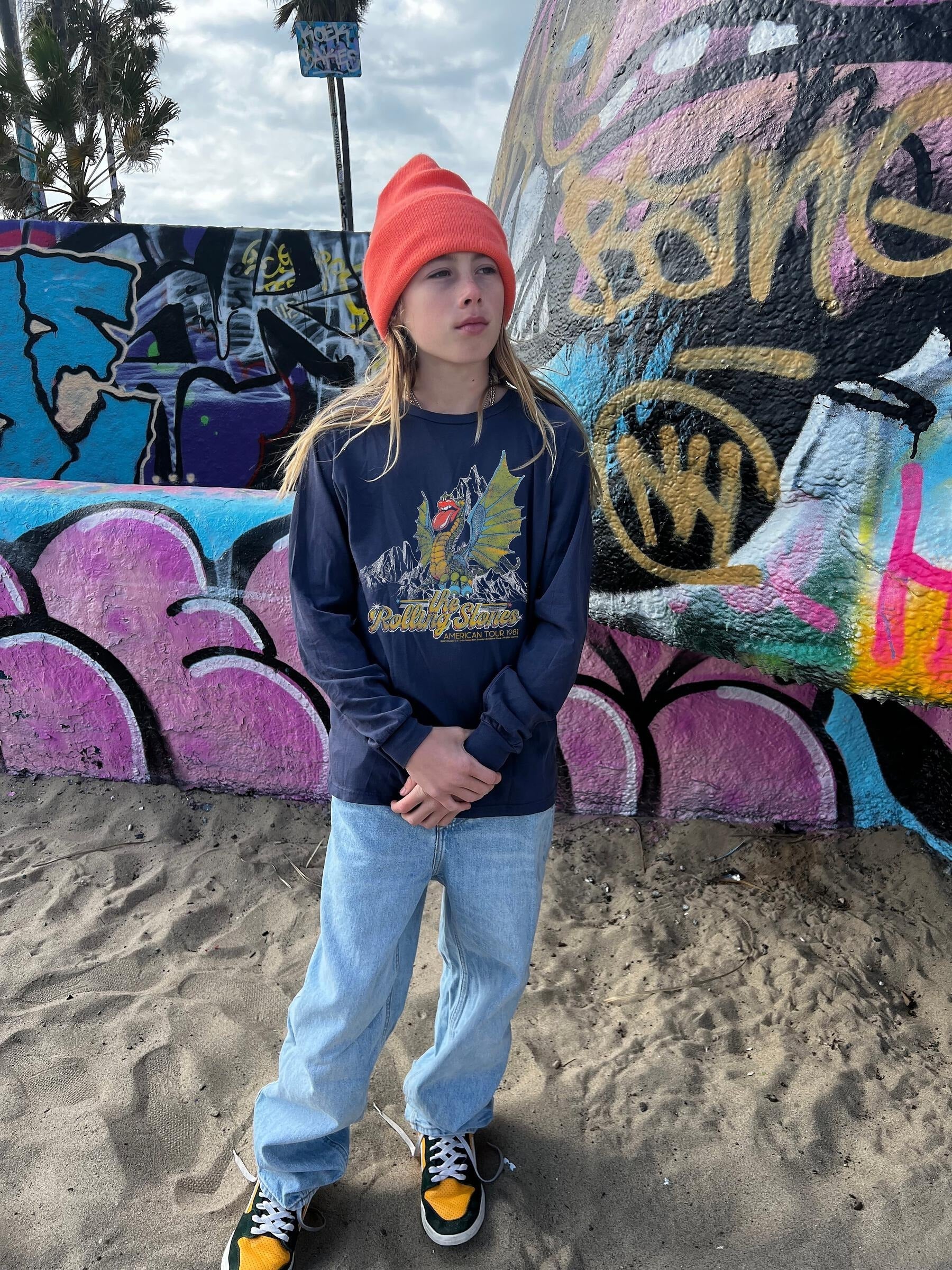 Kid Rolling Stone Long Sleeve Tee Rowdy Sprout
