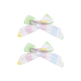 Ric Rac Stripe 2 Pack Hair Bow w/ Clip Angel Dear