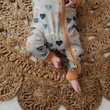 Baby Blue Heart Romper Babysprouts