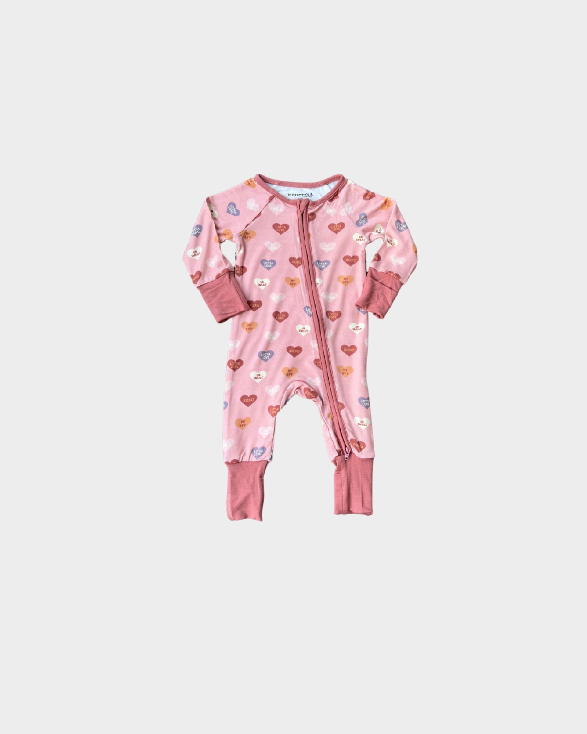 Baby Pink Heart Romper Babysprouts