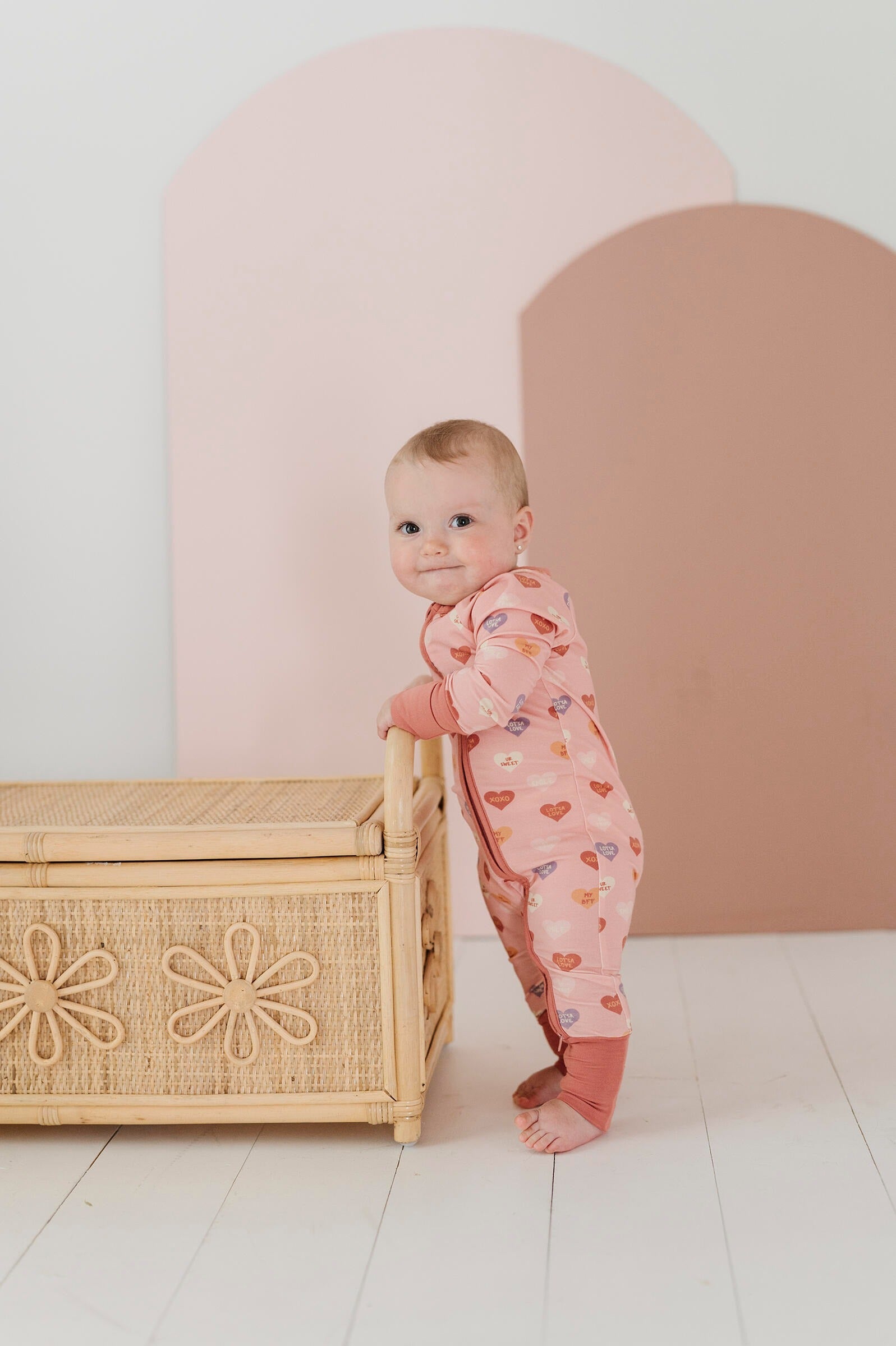 Baby Pink Heart Romper Babysprouts