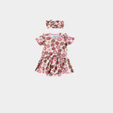 Baby Retro Bloom Bodysuit Dress + Hair Bow Babysprouts