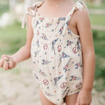 Baby Flag Tie-Smocked Bodysuit Babysprouts