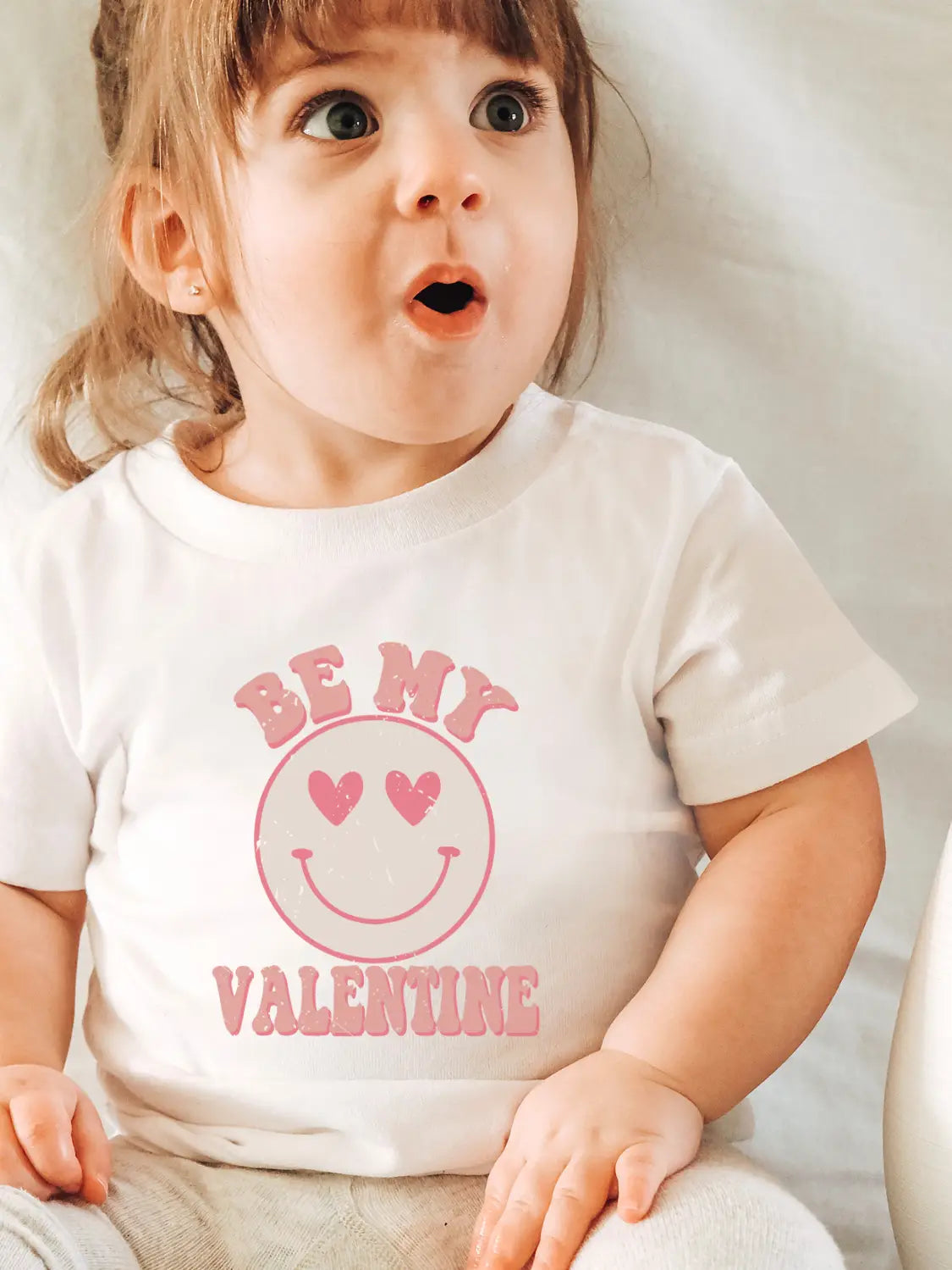 Toddler Smiley Face Be Mine Shirt