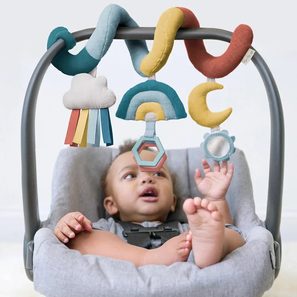 Itzy Bitzy Spiral Car Seat Activity Toy, Rainbow Itzy Ritzy