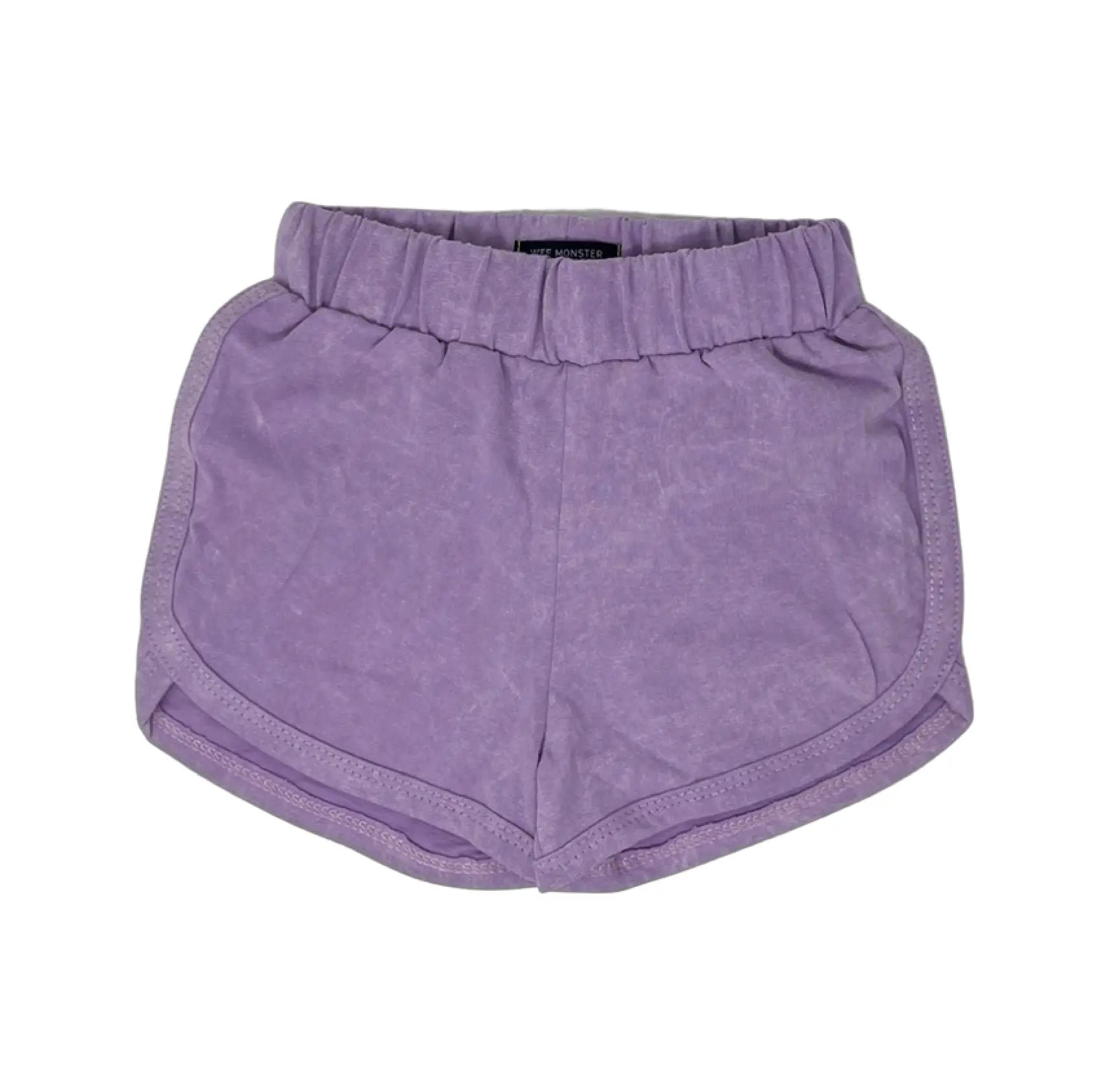 Toddler Poppin' Purple Mineral Wash Shorts WEE MONSTER