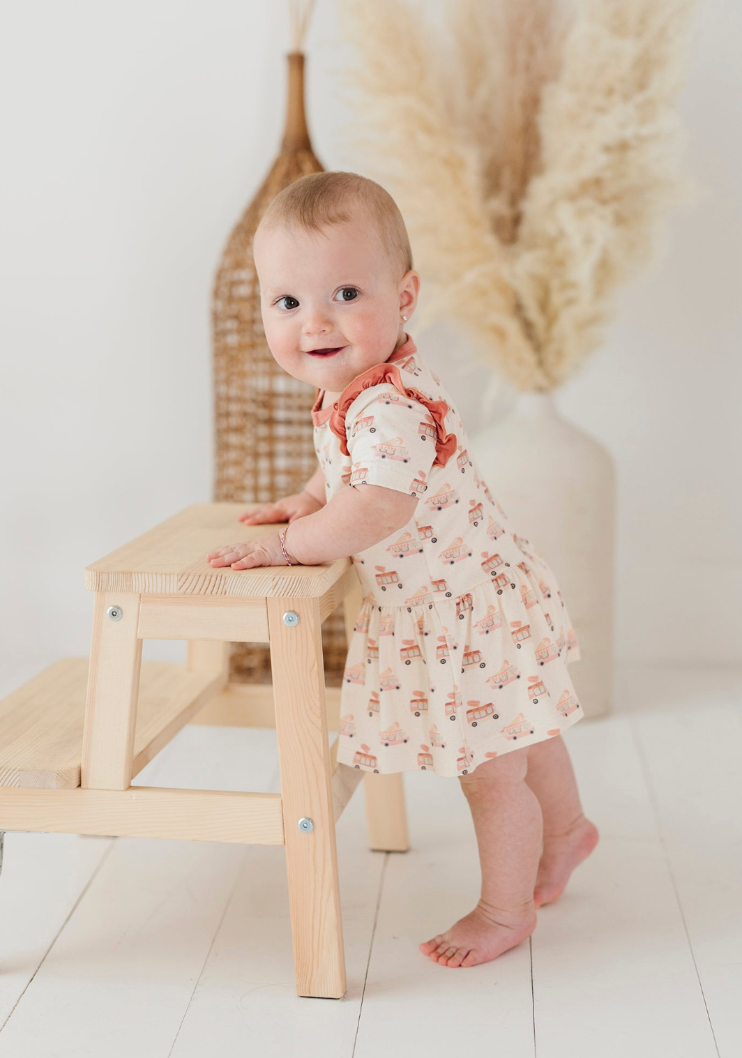 Baby Bodysuit Dress in Ice Cream Truck Babysprouts