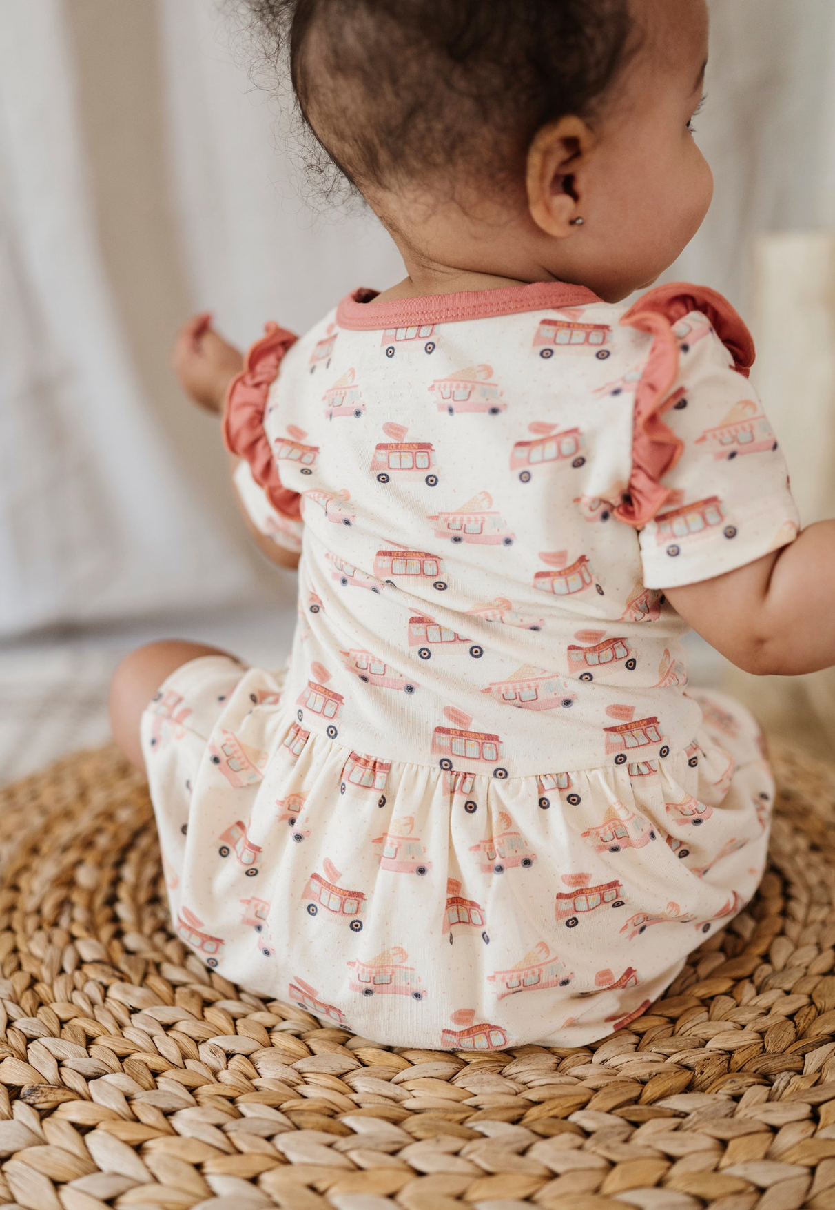 Baby Bodysuit Dress in Ice Cream Truck Babysprouts