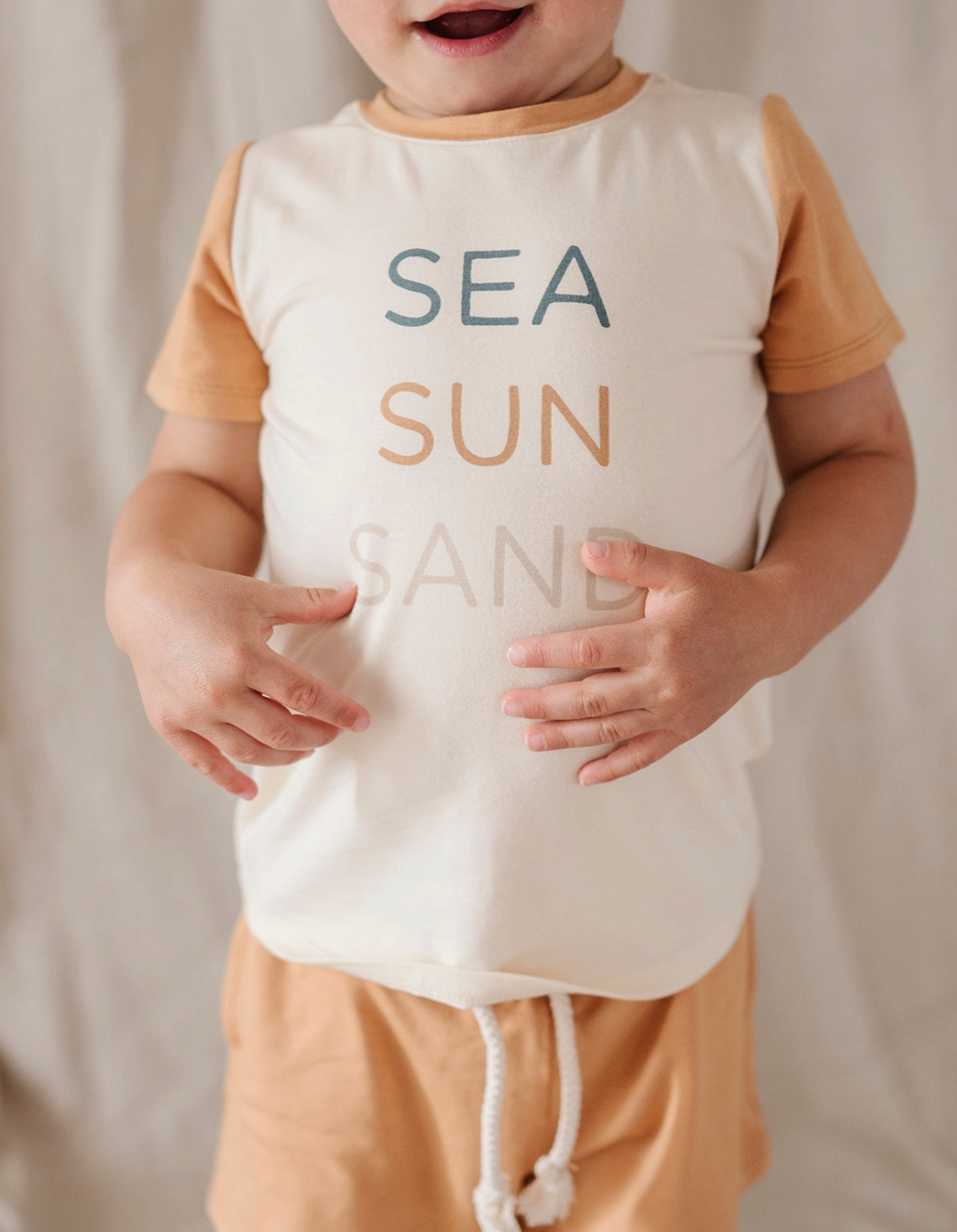 Sea Sun Sand Color Block Tee