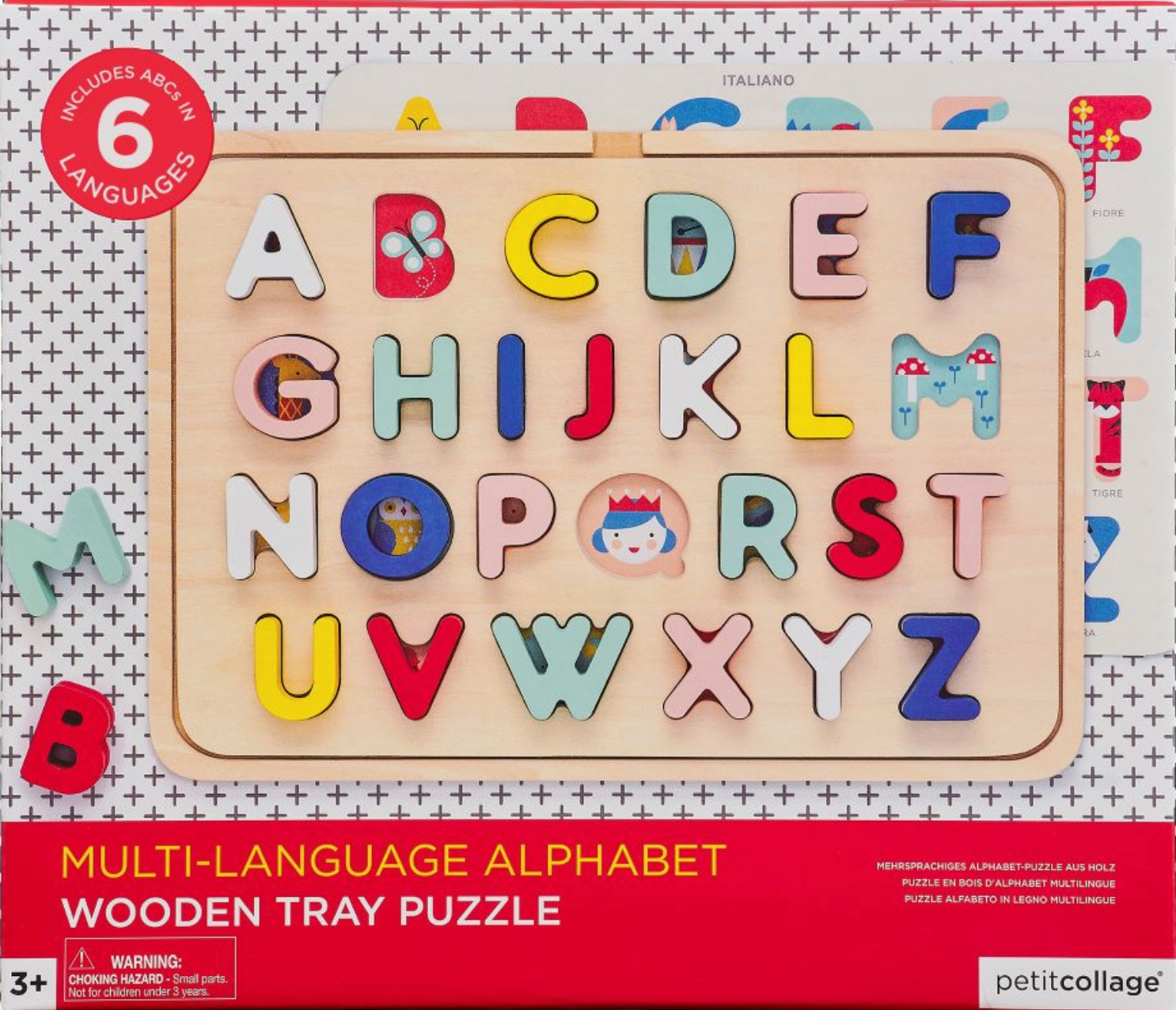 Wooden Multi Language Alphabet Tray Chronicle Books