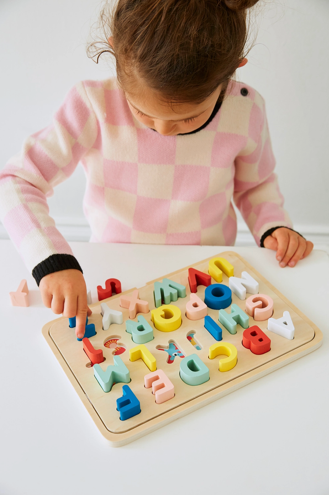 Wooden Multi Language Alphabet Tray Chronicle Books