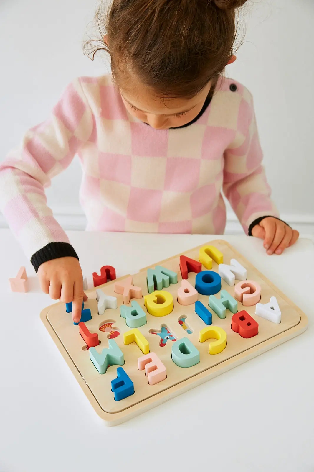 Wooden Multi Language Alphabet Tray Chronicle Books