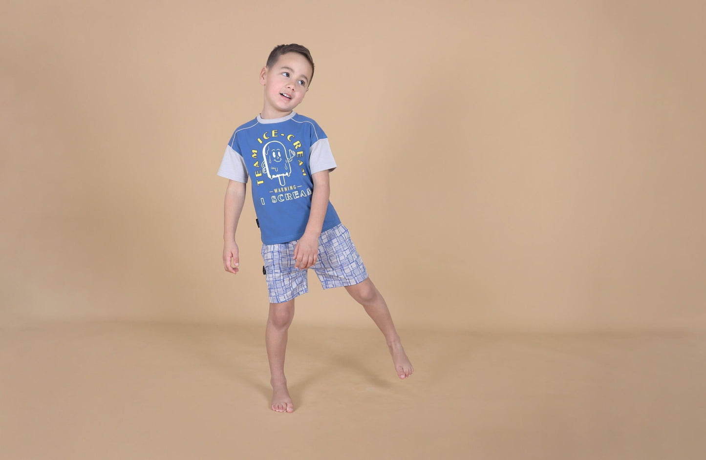 Toddler Electric Blue Colour Block Short