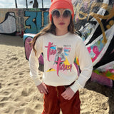 Kid Tina Turner Organic Not Quite Crop Long Sleeve Rowdy Sprout