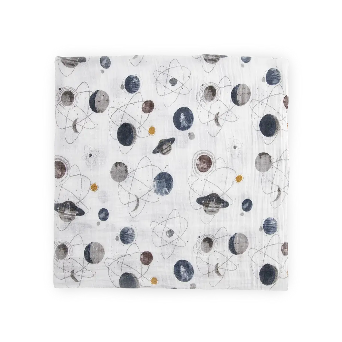 Cotton Muslin Swaddle Blanket - Planetary little unicorn