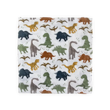 Cotton Muslin Swaddle Blanket - Dino Friends little unicorn