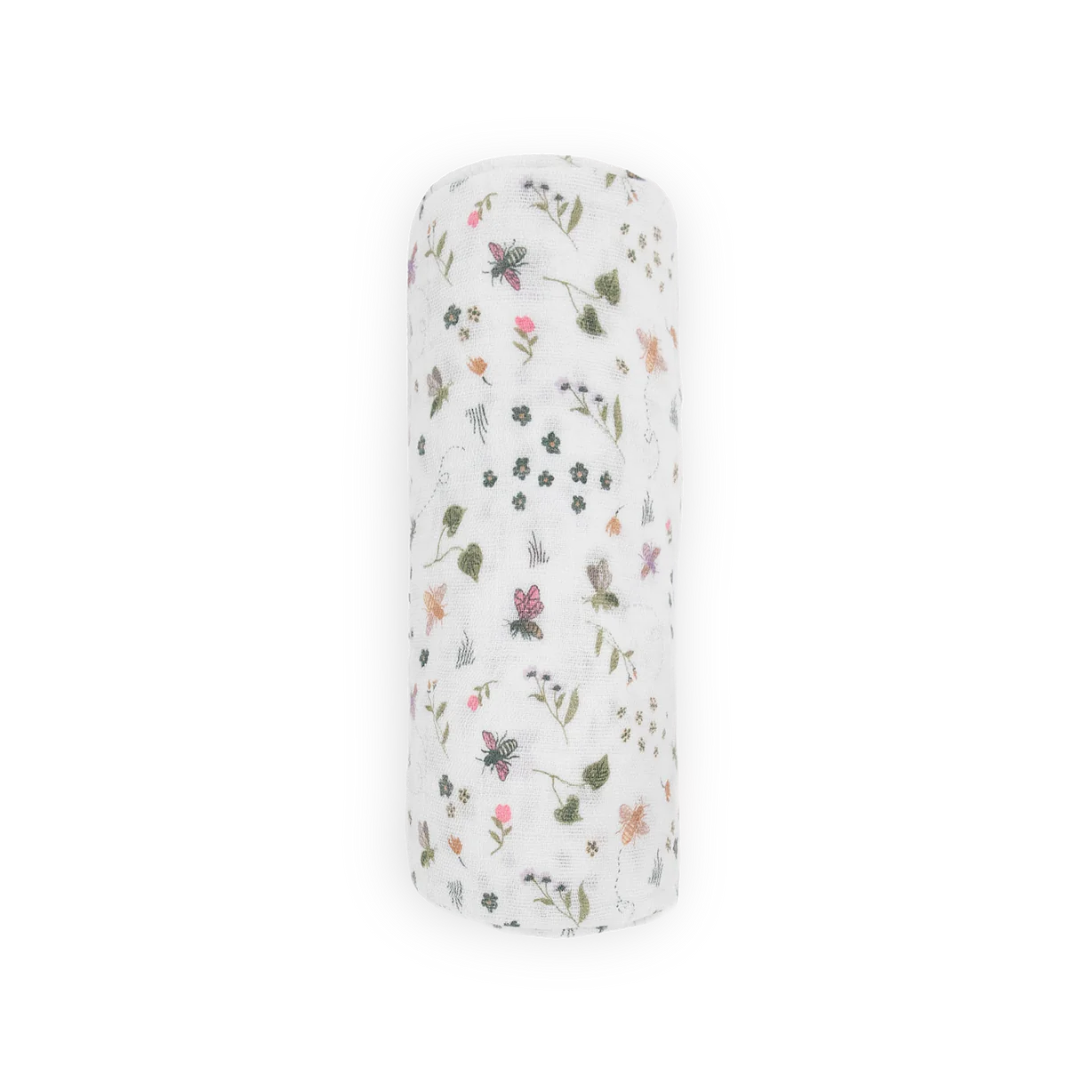 Cotton Muslin Swaddle Blanket - Garden Bees little unicorn