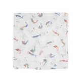 Cotton Muslin Swaddle Blanket - Mermaids little unicorn