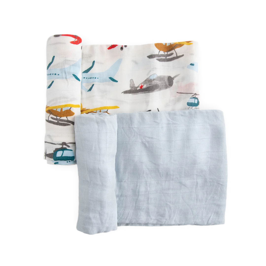 Swaddle Blanket 2 Pack - Air Show