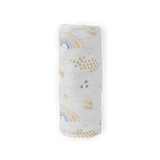 Deluxe Muslin Swaddle Blanket - Rainbows & Raindrops little unicorn