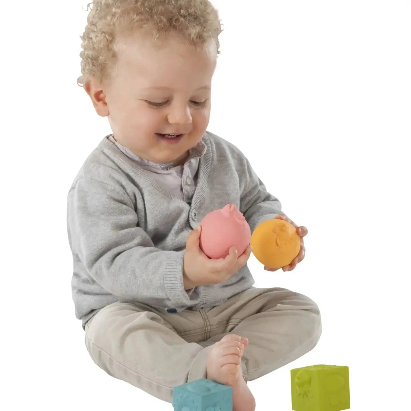 So'pure Set 2 Balls & 2 Blocks Sophie La Girafe by Calisson