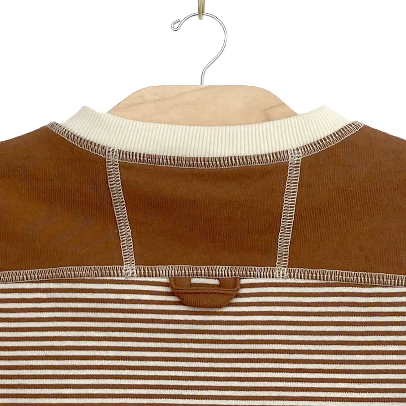 Toddler Half Zip Tee- Stripe Classic